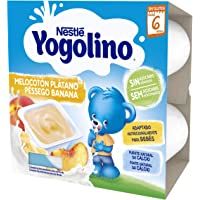 Nestlé Yogolino Melocotón Plátano Sin Azúcar Añadido- A Partir De Los 6 Meses - Pack 6 tarrinas 4x100g